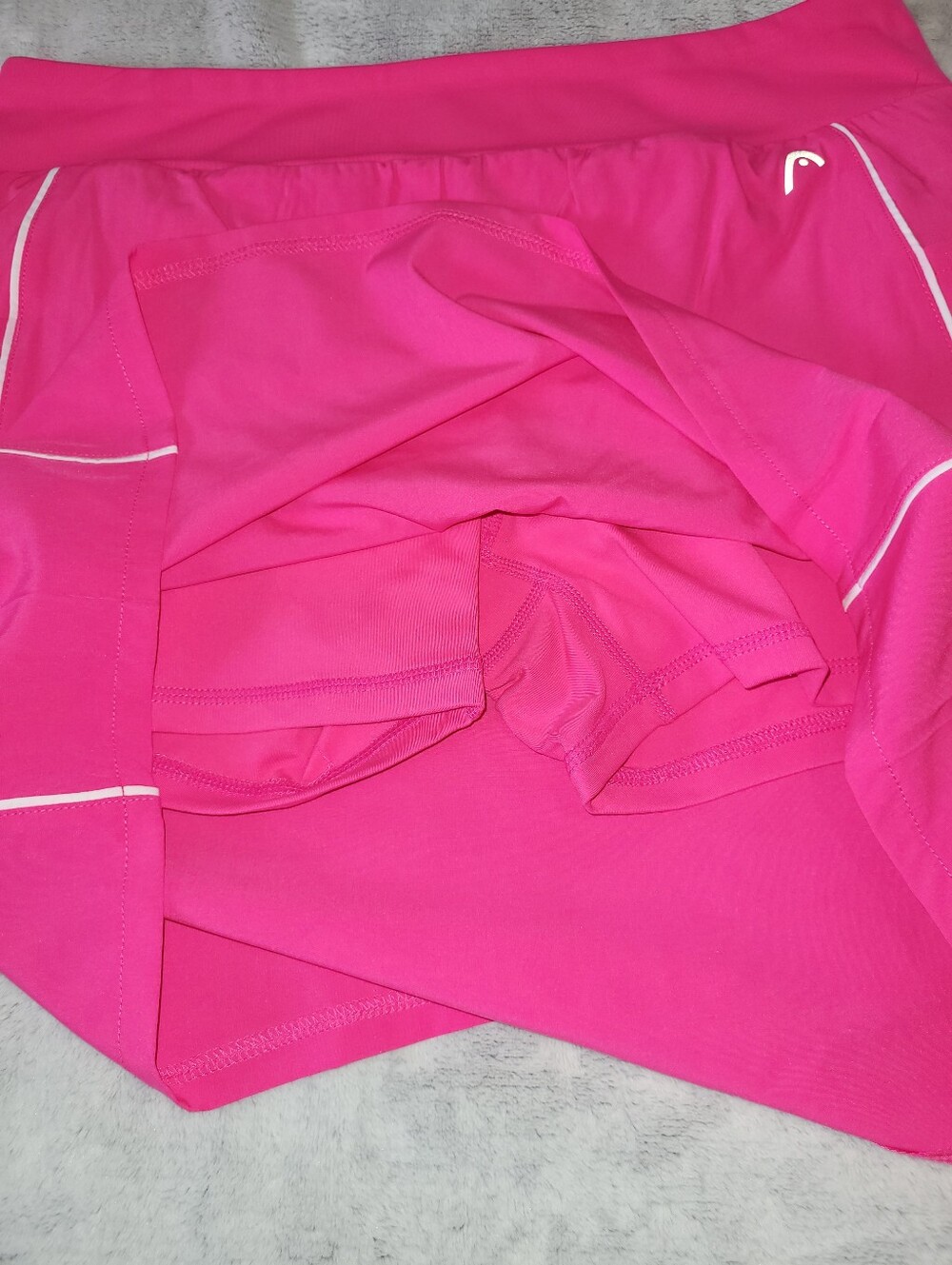 HEAD Womens Large Pink Skorts Pockets Tennis Pickleball Golf Built-in Shorts - Picture 6 of 12